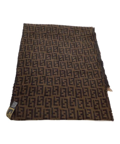 FENDI（フェンディ）FENDI (フェンディ) ストール ズッカ ブラウンの古着・服飾アイテム