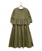house of lotusハウスオブロータス）の古着「長袖ワンピース」｜カーキ