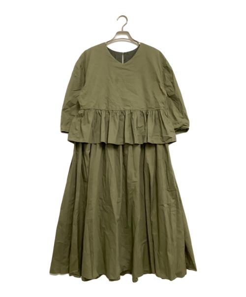 house of lotus（ハウスオブロータス）house of lotus (ハウスオブロータス) 長袖ワンピース カーキ サイズ:Mの古着・服飾アイテム