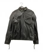 Liugoo Leathersリューグーレザーズ）の古着「ライダースジャケット」｜ブラック