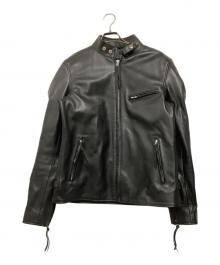Liugoo Leathers（リューグーレザーズ）の古着「ライダースジャケット」｜ブラック
