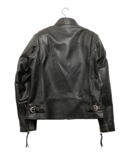 Liugoo Leathers（リューグーレザーズ）Liugoo Leathers (リューグーレザーズ) ライダースジャケット ブラック サイズ:Lの古着・服飾アイテム
