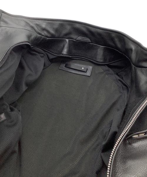 Liugoo Leathers（リューグーレザーズ）Liugoo Leathers (リューグーレザーズ) ライダースジャケット ブラック サイズ:Lの古着・服飾アイテム