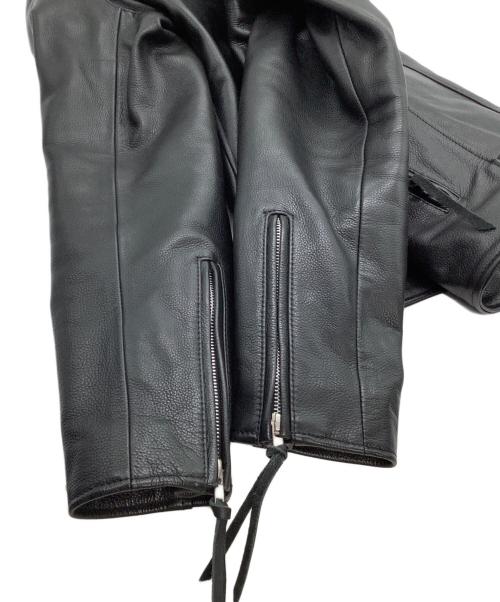 Liugoo Leathers（リューグーレザーズ）Liugoo Leathers (リューグーレザーズ) ライダースジャケット ブラック サイズ:Lの古着・服飾アイテム