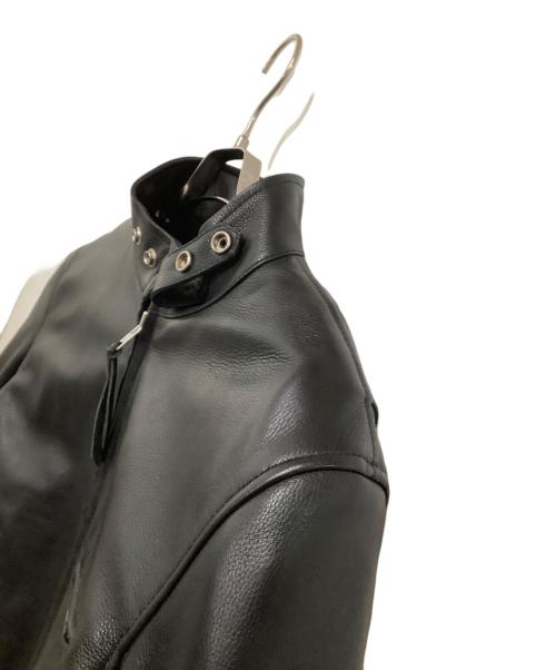 Liugoo Leathers（リューグーレザーズ）Liugoo Leathers (リューグーレザーズ) ライダースジャケット ブラック サイズ:Lの古着・服飾アイテム