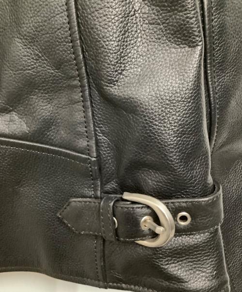Liugoo Leathers（リューグーレザーズ）Liugoo Leathers (リューグーレザーズ) ライダースジャケット ブラック サイズ:Lの古着・服飾アイテム