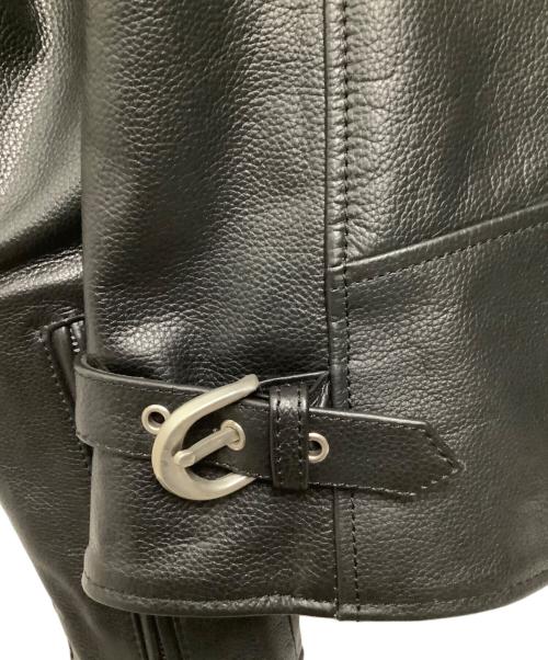 Liugoo Leathers（リューグーレザーズ）Liugoo Leathers (リューグーレザーズ) ライダースジャケット ブラック サイズ:Lの古着・服飾アイテム