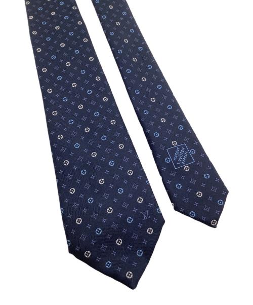 LOUIS VUITTON（ルイ ヴィトン）LOUIS VUITTON (ルイ ヴィトン) ネクタイ　ネクタイ・モノグラム フラワー ネイビー サイズ:freeの古着・服飾アイテム