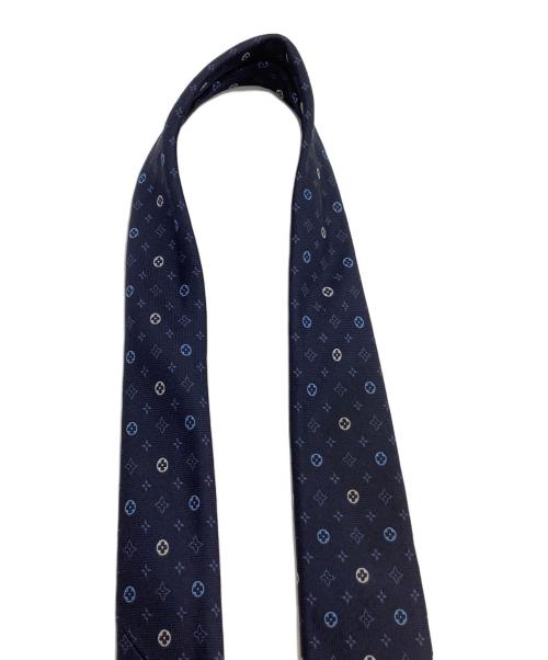 LOUIS VUITTON（ルイ ヴィトン）LOUIS VUITTON (ルイ ヴィトン) ネクタイ　ネクタイ・モノグラム フラワー ネイビー サイズ:freeの古着・服飾アイテム