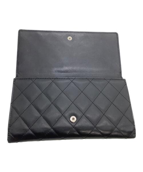 CHANEL（シャネル）CHANEL (シャネル) 長財布　カンボン ブラック×ピンクの古着・服飾アイテム