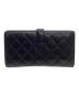 CHANEL (シャネル) 長財布　カンボン ブラック×ピンク：30000円