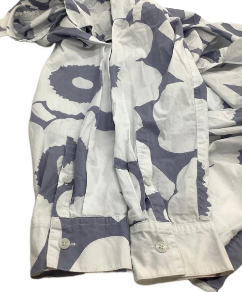 marimekko（マリメッコ）marimekko (マリメッコ) 長袖ワンピース ネイビー×グレー サイズ:38の古着・服飾アイテム
