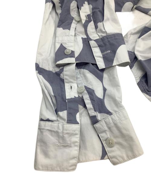 marimekko（マリメッコ）marimekko (マリメッコ) 長袖ワンピース ネイビー×グレー サイズ:38の古着・服飾アイテム