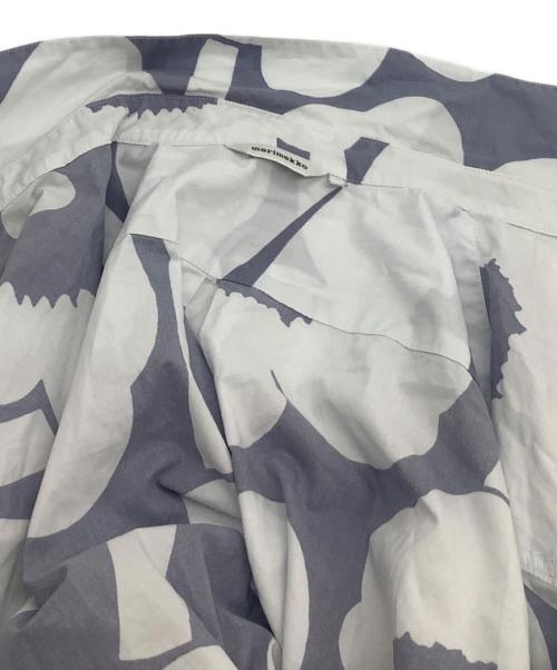 marimekko（マリメッコ）marimekko (マリメッコ) 長袖ワンピース ネイビー×グレー サイズ:38の古着・服飾アイテム