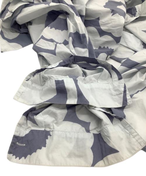 marimekko（マリメッコ）marimekko (マリメッコ) 長袖ワンピース ネイビー×グレー サイズ:38の古着・服飾アイテム