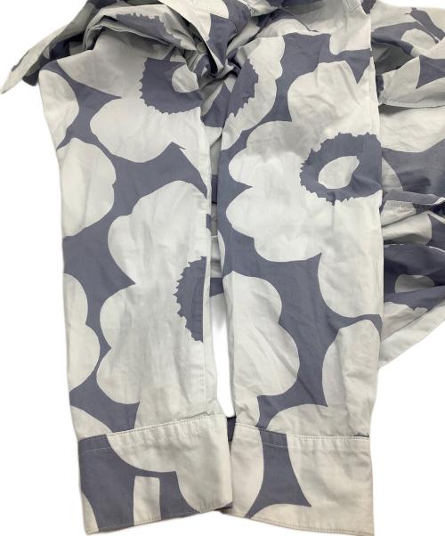 marimekko（マリメッコ）marimekko (マリメッコ) 長袖ワンピース ネイビー×グレー サイズ:38の古着・服飾アイテム