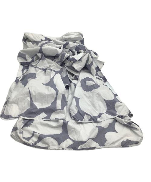 marimekko（マリメッコ）marimekko (マリメッコ) 長袖ワンピース ネイビー×グレー サイズ:38の古着・服飾アイテム