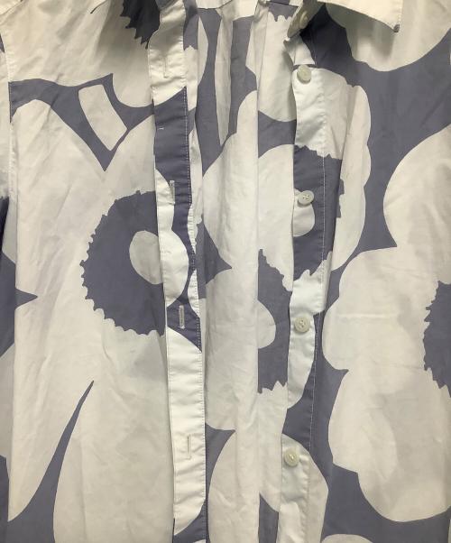 marimekko（マリメッコ）marimekko (マリメッコ) 長袖ワンピース ネイビー×グレー サイズ:38の古着・服飾アイテム