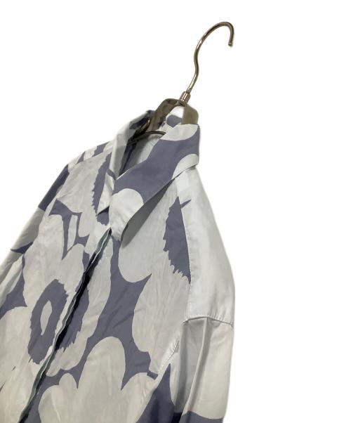 marimekko（マリメッコ）marimekko (マリメッコ) 長袖ワンピース ネイビー×グレー サイズ:38の古着・服飾アイテム