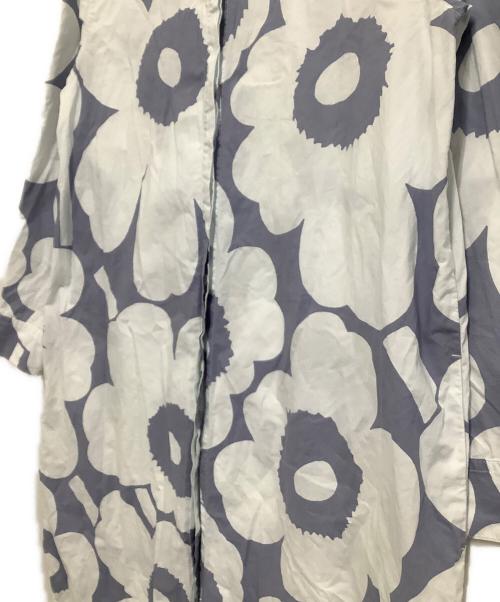 marimekko（マリメッコ）marimekko (マリメッコ) 長袖ワンピース ネイビー×グレー サイズ:38の古着・服飾アイテム