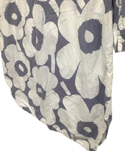 marimekko（マリメッコ）marimekko (マリメッコ) 長袖ワンピース ネイビー×グレー サイズ:38の古着・服飾アイテム