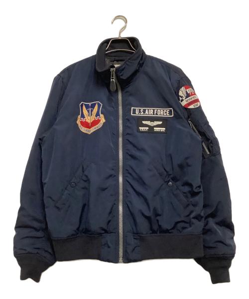 AVIREX（アヴィレックス）AVIREX (アヴィレックス) スタジャン ネイビー サイズ:XLの古着・服飾アイテム