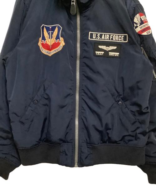 AVIREX（アヴィレックス）AVIREX (アヴィレックス) スタジャン ネイビー サイズ:XLの古着・服飾アイテム