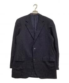 BROOKS BROTHERS（ブルックスブラザーズ）の古着「段返り3Bジャケット　ストライプ」｜ネイビー