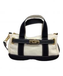 SITA PARANTICA（シータパランティカ）の古着「2WAYバッグ TOTE POUCH 2way」｜ベージュ×ブラック