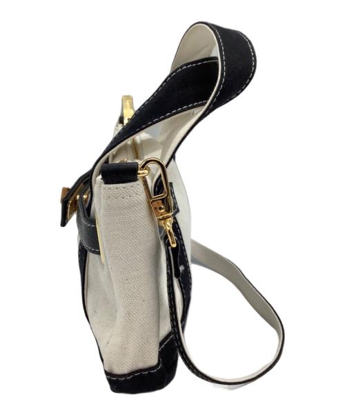 SITA PARANTICA（シータパランティカ）SITA PARANTICA (シータパランティカ) 2WAYバッグ TOTE POUCH 2way ベージュ×ブラックの古着・服飾アイテム