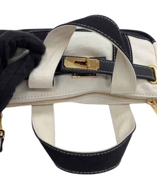 SITA PARANTICA（シータパランティカ）SITA PARANTICA (シータパランティカ) 2WAYバッグ TOTE POUCH 2way ベージュ×ブラックの古着・服飾アイテム