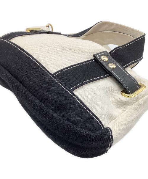 SITA PARANTICA（シータパランティカ）SITA PARANTICA (シータパランティカ) 2WAYバッグ TOTE POUCH 2way ベージュ×ブラックの古着・服飾アイテム