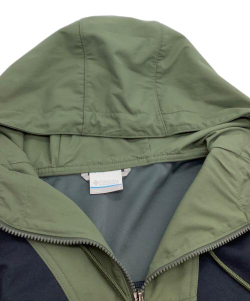 Columbia（コロンビア）Columbia (コロンビア) プルオーバーパーカー グリーン×ブルー サイズ:Sの古着・服飾アイテム
