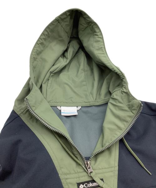 Columbia（コロンビア）Columbia (コロンビア) プルオーバーパーカー グリーン×ブルー サイズ:Sの古着・服飾アイテム