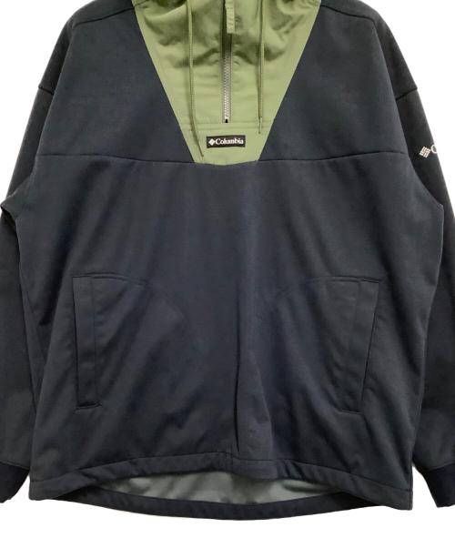 Columbia（コロンビア）Columbia (コロンビア) プルオーバーパーカー グリーン×ブルー サイズ:Sの古着・服飾アイテム