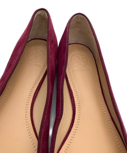 TORY BURCH（トリーバーチ）TORY BURCH (トリーバーチ) フラットパンプス ボルドー サイズ:7.5の古着・服飾アイテム