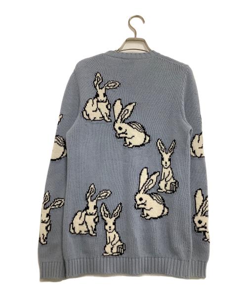 PRADA（プラダ）PRADA (プラダ) 厚手ニット　17AW　ウサギ柄 ブルー サイズ:38の古着・服飾アイテム