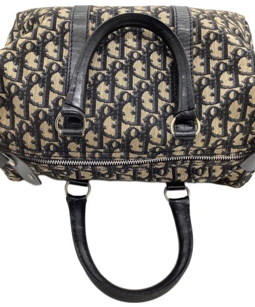 Christian Dior（クリスチャン ディオール）Christian Dior (クリスチャン ディオール) ミニボストンバッグ　トロッター　オールド ベージュ×ネイビーの古着・服飾アイテム