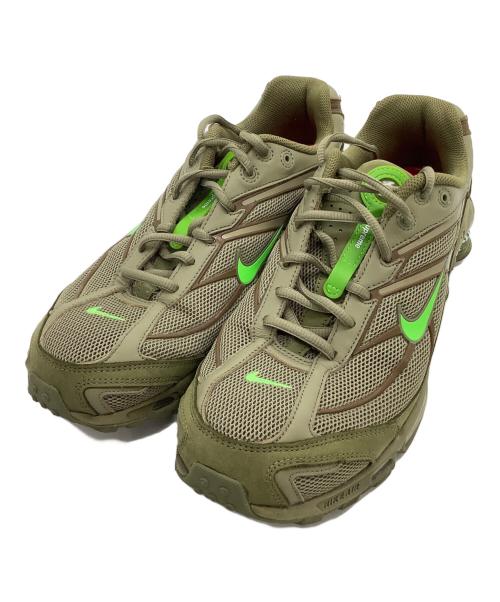 NIKE（ナイキ）NIKE (ナイキ) SUPREME (シュプリーム) スニーカー　Shox Ride 2 カーキ×グリーン サイズ:27.5の古着・服飾アイテム