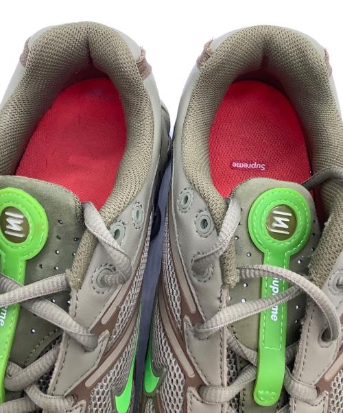 NIKE（ナイキ）NIKE (ナイキ) SUPREME (シュプリーム) スニーカー　Shox Ride 2 カーキ×グリーン サイズ:27.5の古着・服飾アイテム