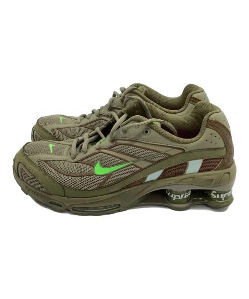 NIKE（ナイキ）NIKE (ナイキ) SUPREME (シュプリーム) スニーカー　Shox Ride 2 カーキ×グリーン サイズ:27.5の古着・服飾アイテム