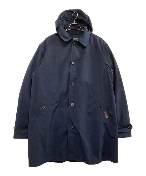 POLO RALPH LAUREN（ポロ・ラルフローレン）POLO RALPH LAUREN (ポロ・ラルフローレン) ダウンライナー付ナイロンコート ネイビー サイズ:Lの古着・服飾アイテム