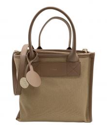 FURLA（フルラ）の古着「2WAYバッグ DIVIDE IT」｜ベージュ
