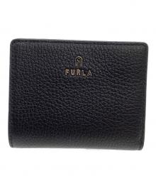 FURLA（フルラ）の古着「2つ折り財布 CAMELIA」｜ブラック