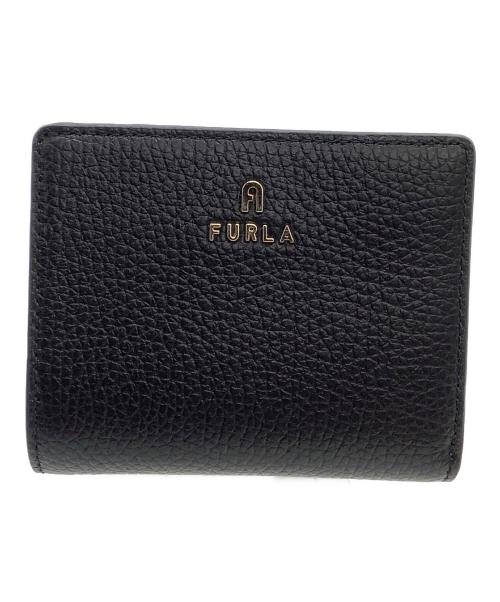 FURLA（フルラ）FURLA (フルラ) 2つ折り財布 CAMELIA ブラックの古着・服飾アイテム