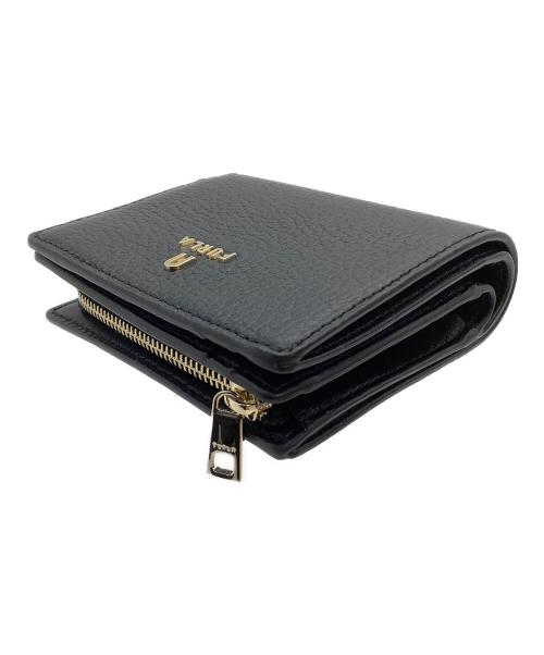 FURLA（フルラ）FURLA (フルラ) 2つ折り財布 CAMELIA ブラックの古着・服飾アイテム