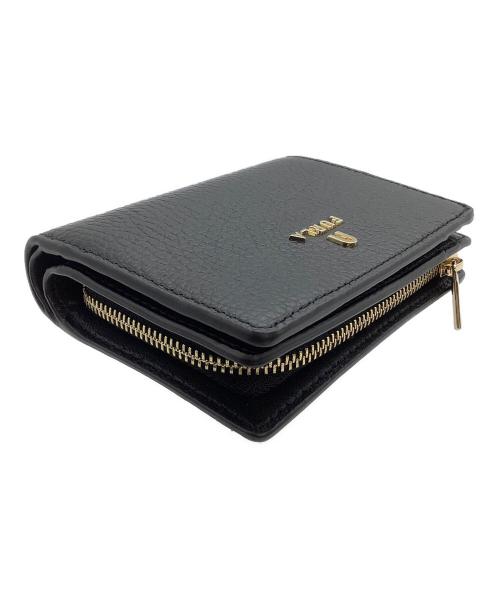 FURLA（フルラ）FURLA (フルラ) 2つ折り財布 CAMELIA ブラックの古着・服飾アイテム