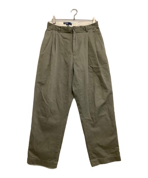 POLO RALPH LAUREN（ポロ・ラルフローレン）POLO RALPH LAUREN (ポロ・ラルフローレン) 3タックパンツ　	ANDREW PANT カーキ サイズ:W32の古着・服飾アイテム