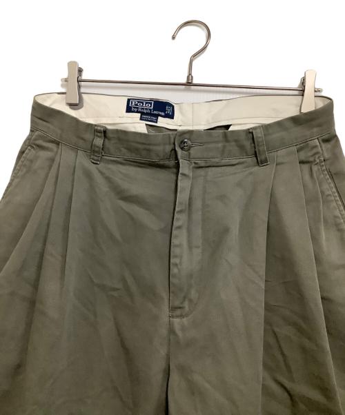 POLO RALPH LAUREN（ポロ・ラルフローレン）POLO RALPH LAUREN (ポロ・ラルフローレン) 3タックパンツ　	ANDREW PANT カーキ サイズ:W32の古着・服飾アイテム