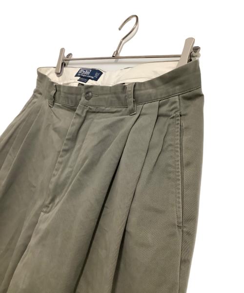 POLO RALPH LAUREN（ポロ・ラルフローレン）POLO RALPH LAUREN (ポロ・ラルフローレン) 3タックパンツ　	ANDREW PANT カーキ サイズ:W32の古着・服飾アイテム